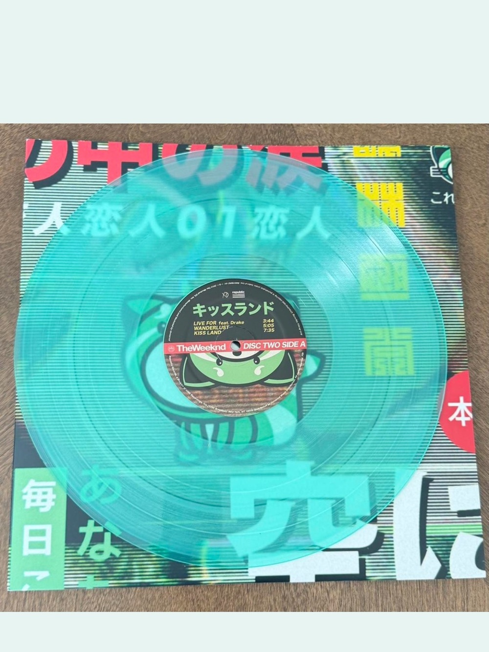 The Weeknd Translucent Kissland Vinyl